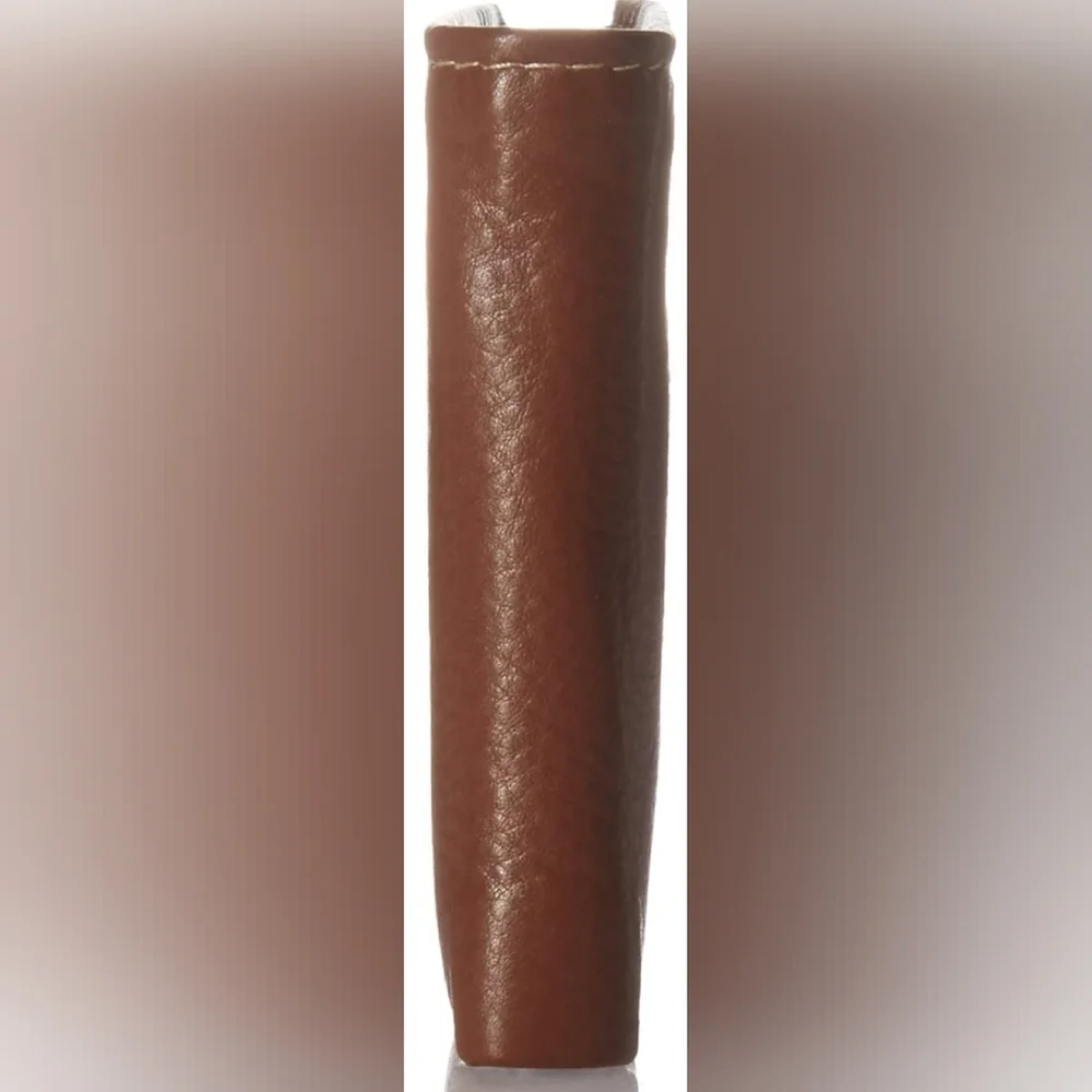 Timberland Men's Wellington Leather RFID Bi Fold Commuter Wallet In Cognac, New!